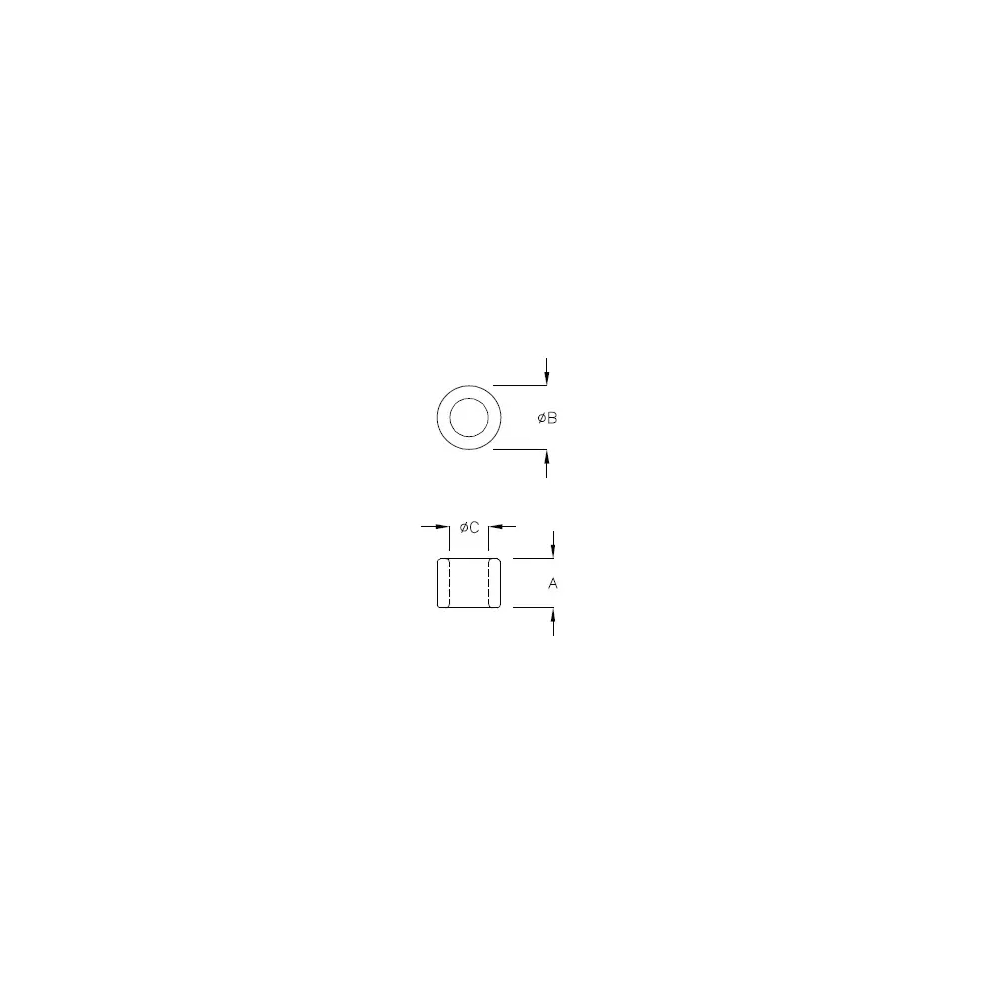 G403QP - Round Spacer Support | Gecko Fastener GmbH