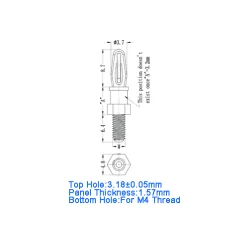 GSCBS4 / MSCBSM | Entretoise avec filetage M4 | Gecko Fastener GmbH 2