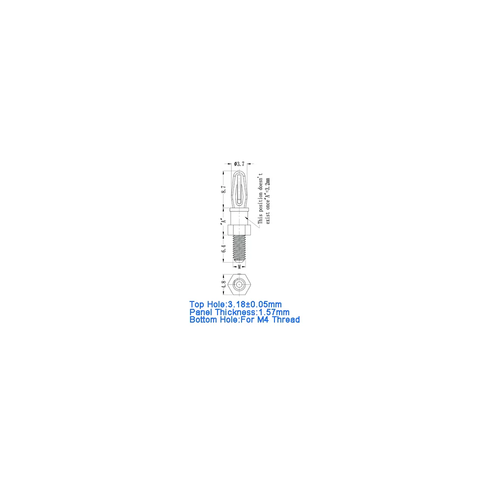 GSCBS4 / MSCBSM | Spacer with M4 thread | Gecko Fastener GmbH