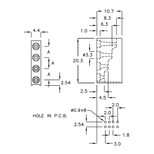 G4LED-3C - Carcasa para LED | Gecko Fastener GmbH