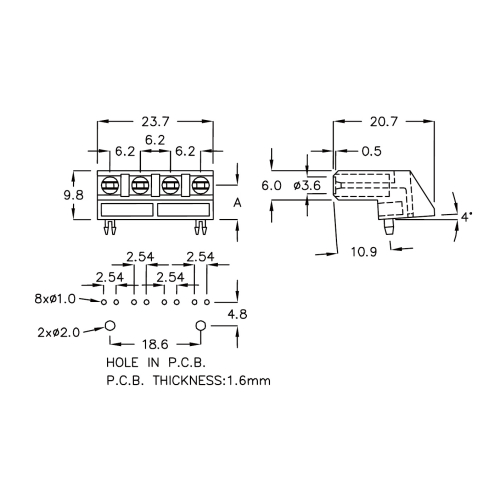 G4LEL-6A - Carcasa para LED | Gecko Fastener GmbH