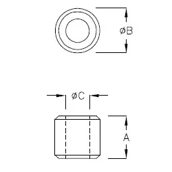 G509A - Ronde afstandhouder | Gecko Fastener GmbH 2