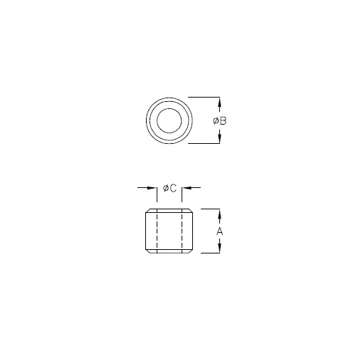 G509A - Support d'entretoise rond | Gecko Fastener GmbH