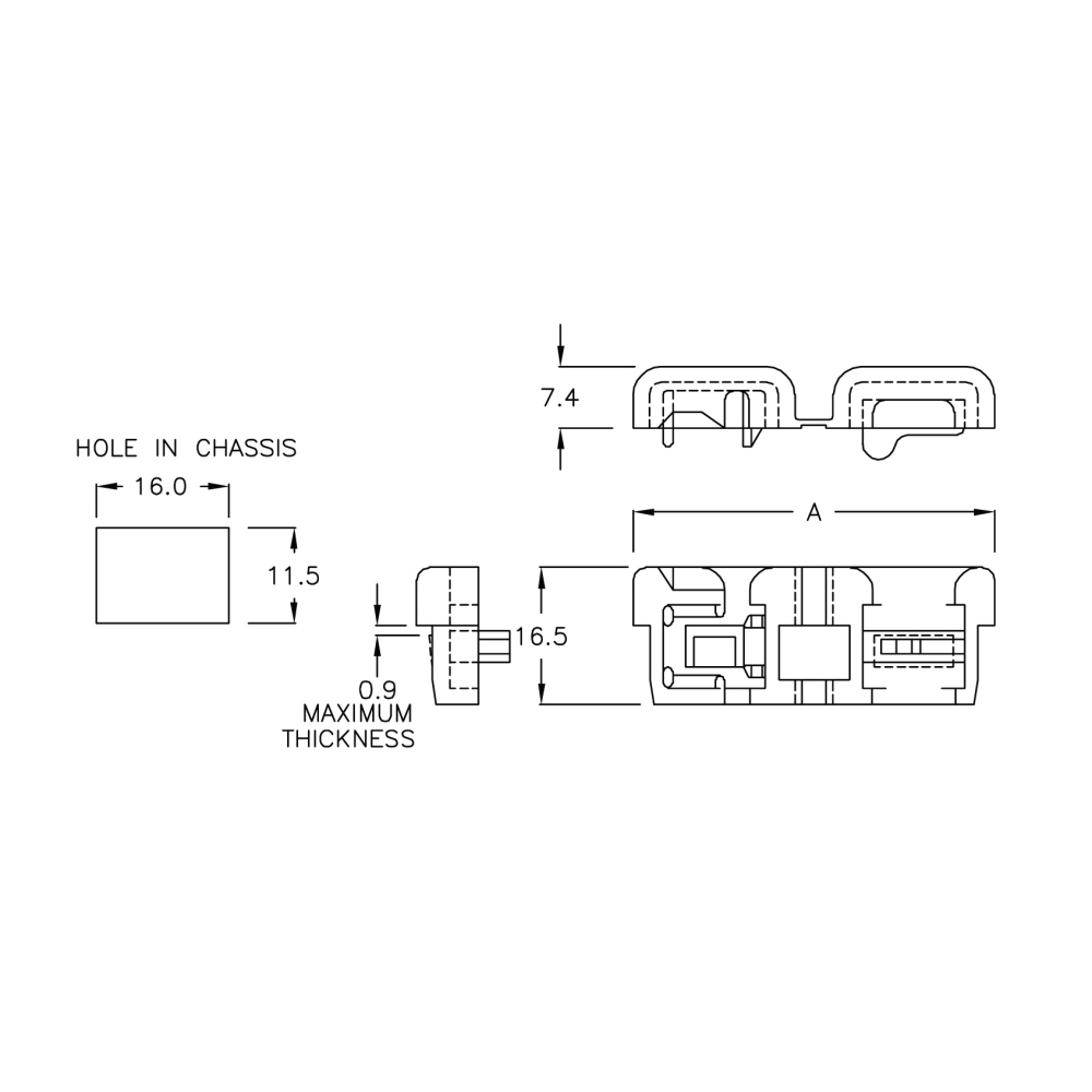 G5RF-5A - Strain Relief Bushing | Gecko Fastener GmbH