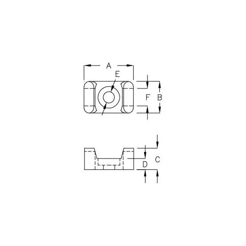 GAB-1 - Soporte para cables (Wire Saddle) | Gecko Fastener GmbH