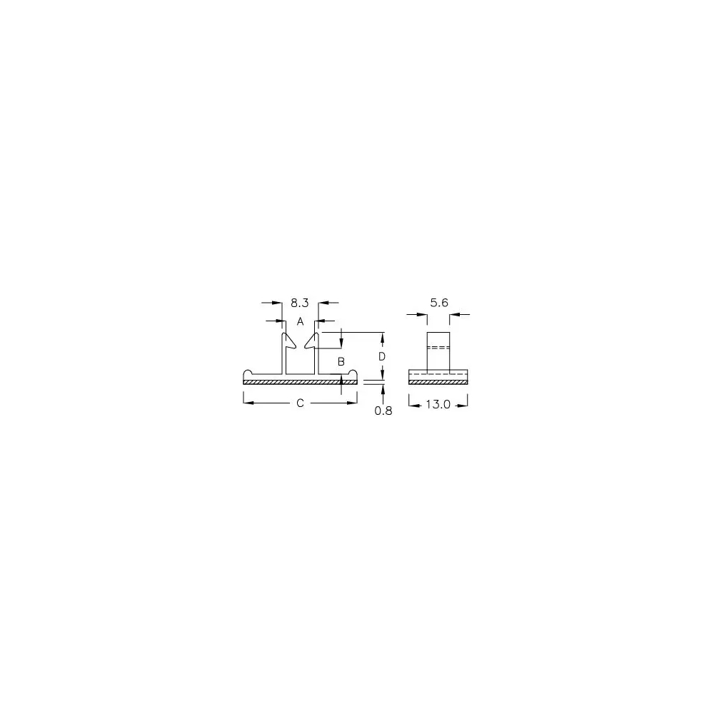 GAB-15 - Kabelhouder (Wire Saddle) | Gecko Fastener GmbH