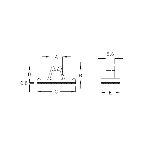 GAB-15A - Support de câble (Wire Saddle) | Gecko Fastener GmbH