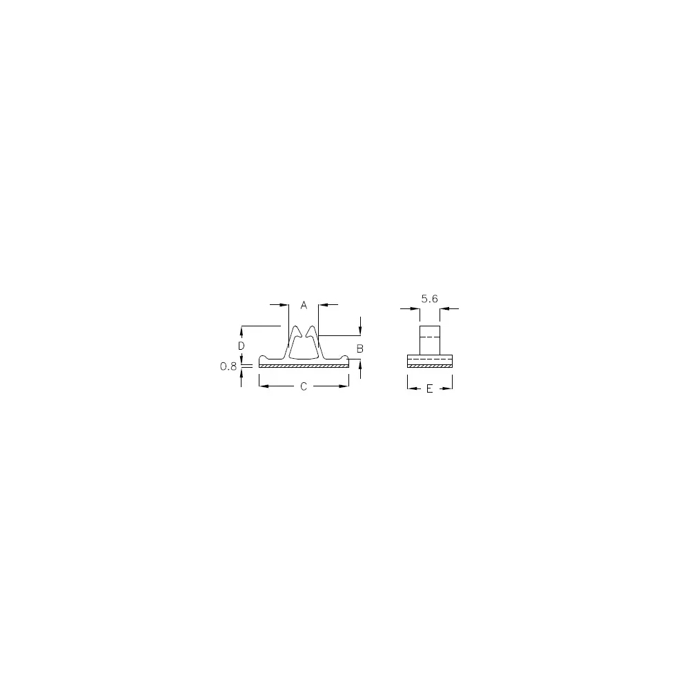 GAB-15A - Kabelhalter (Wire Saddle) | Gecko Fastener GmbH