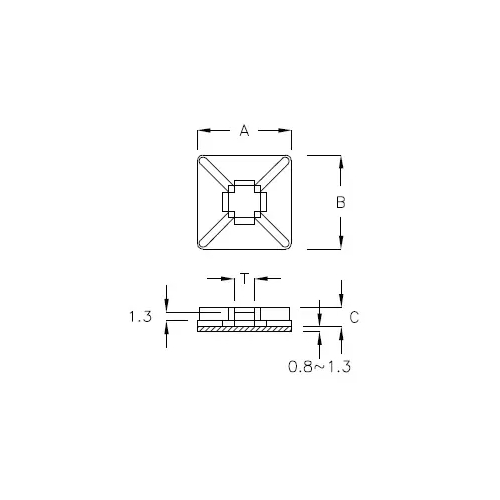 GAB-2 - Cable clamp | Gecko Fastener GmbH