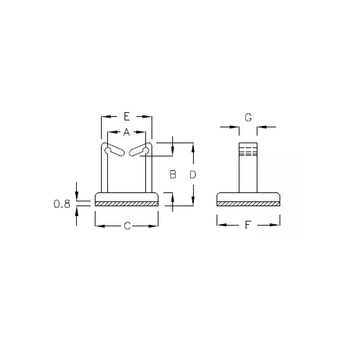 GAB-20 - Supporto per cavi (Wire Saddle) | Gecko Fastener GmbH