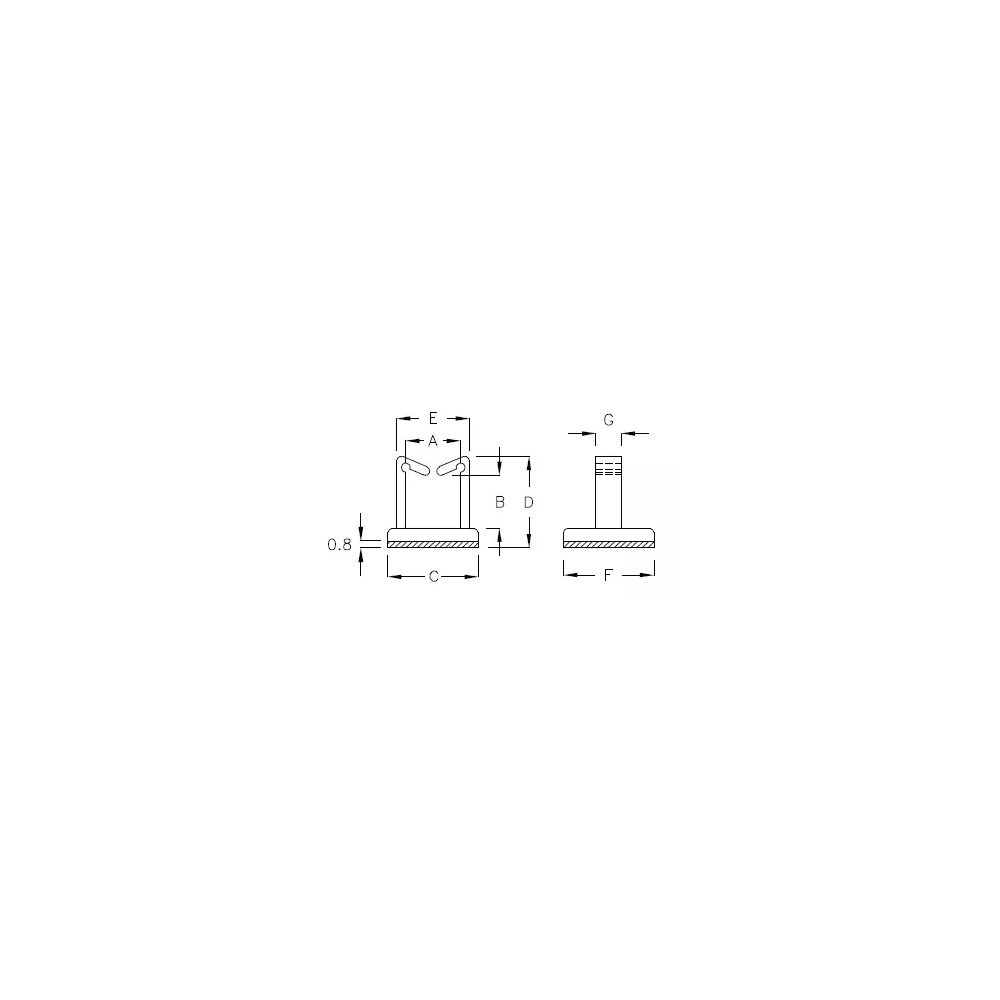 GAB-20 - Support de câble (Wire Saddle) | Gecko Fastener GmbH
