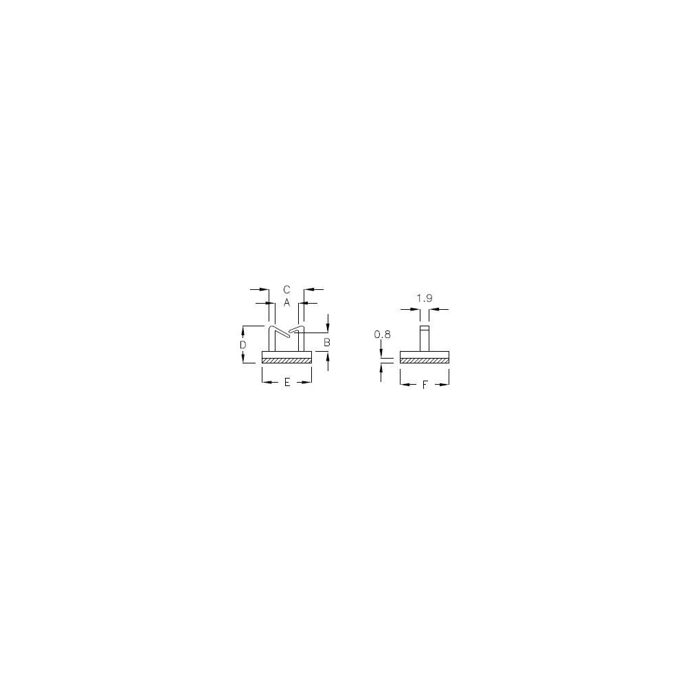 GAB-20C - Soporte para cables (Wire Saddle) | Gecko Fastener GmbH