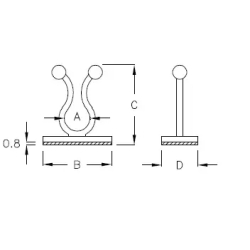 GAB-3DT - Collier de câble | Gecko Fastener GmbH 2