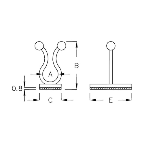 GAB-4 - Abrazadera para cables | Gecko Fastener GmbH