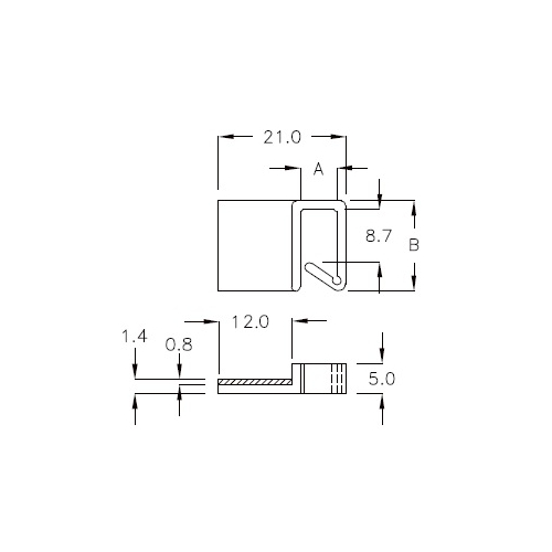 GAB-5 - Support de câble (Wire Saddle) | Gecko Fastener GmbH