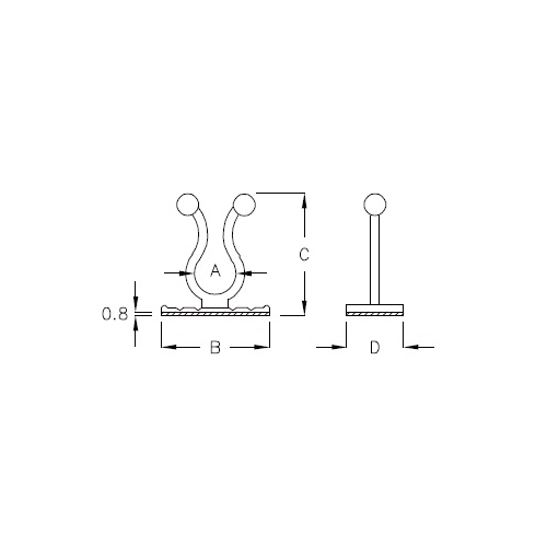 GAB-8C - Abrazadera para cables | Gecko Fastener GmbH