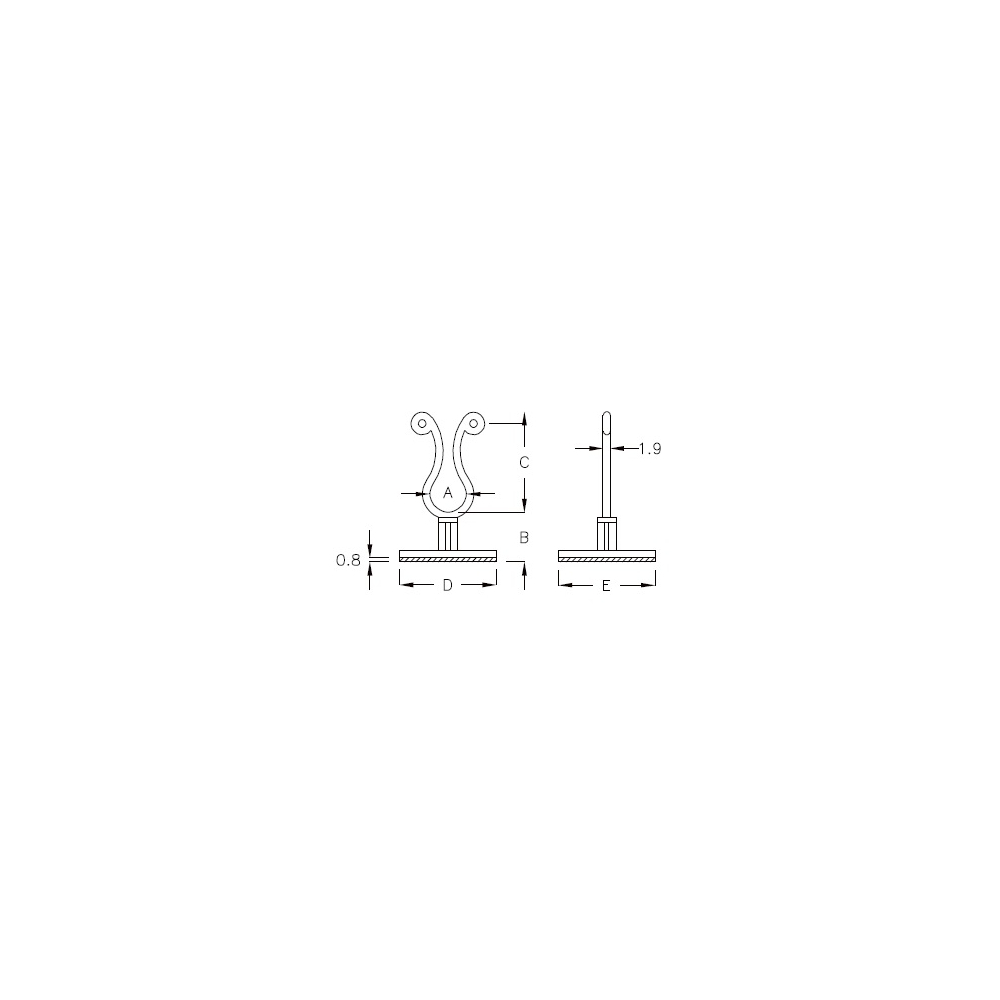 GAB-8S - Abrazadera para cables | Gecko Fastener GmbH