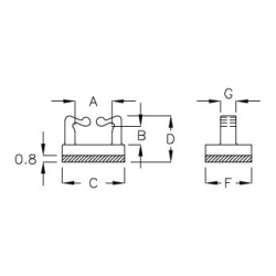 GABH-4K - Soporte para cables (Wire Saddle) | Gecko Fastener GmbH
