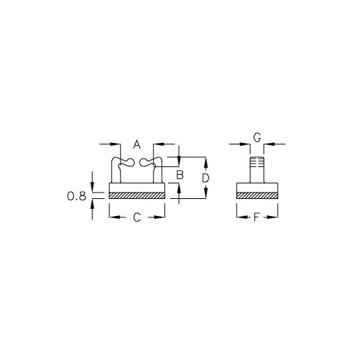 GABH-4K - Support de câble (Wire Saddle) | Gecko Fastener GmbH