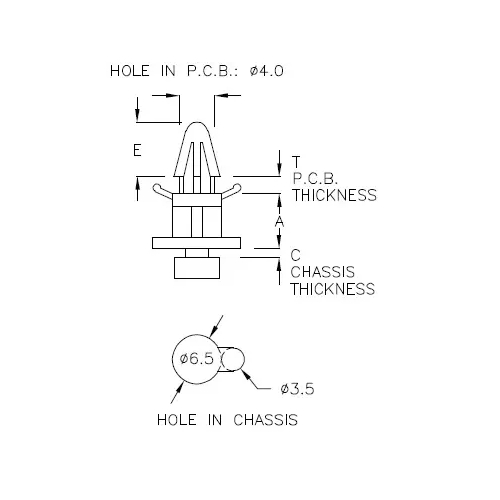 GACBS-6T - Separador | Gecko Fastener GmbH