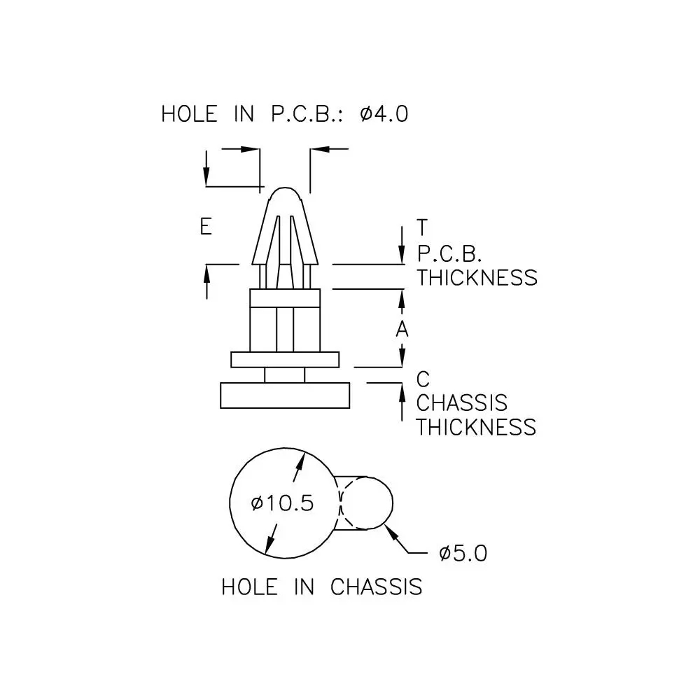 GACBS-8A - Entretoise | Gecko Fastener GmbH