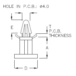 GACBS-8D - Afstandhouder | Gecko Fastener GmbH 2