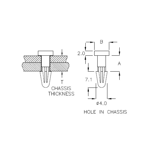 GACK-1A - Mounting Button | Gecko Fastener GmbH