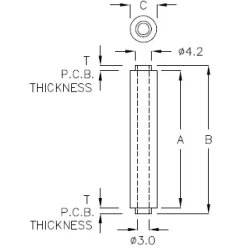 GAD-35A - Ronde afstandhouder | Gecko Fastener GmbH 2