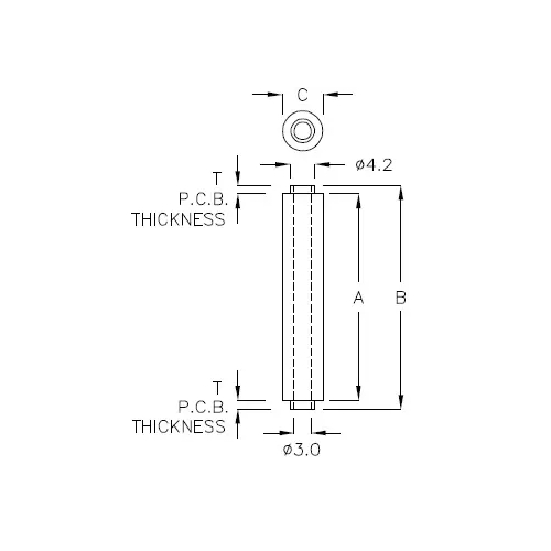 GAD-35A - Support d'entretoise rond | Gecko Fastener GmbH