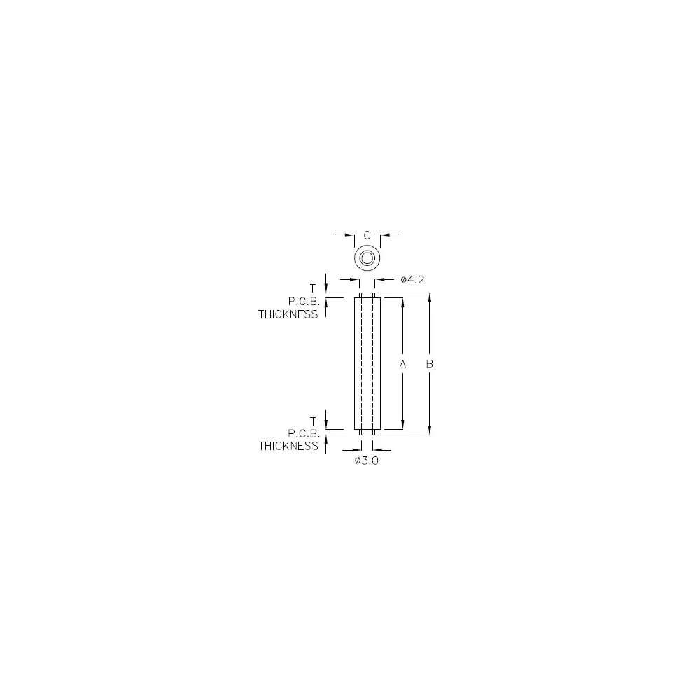 GAD-35A - Support d'entretoise rond | Gecko Fastener GmbH
