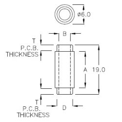 GADA-15 - Round Spacer Support | Gecko Fastener GmbH 2