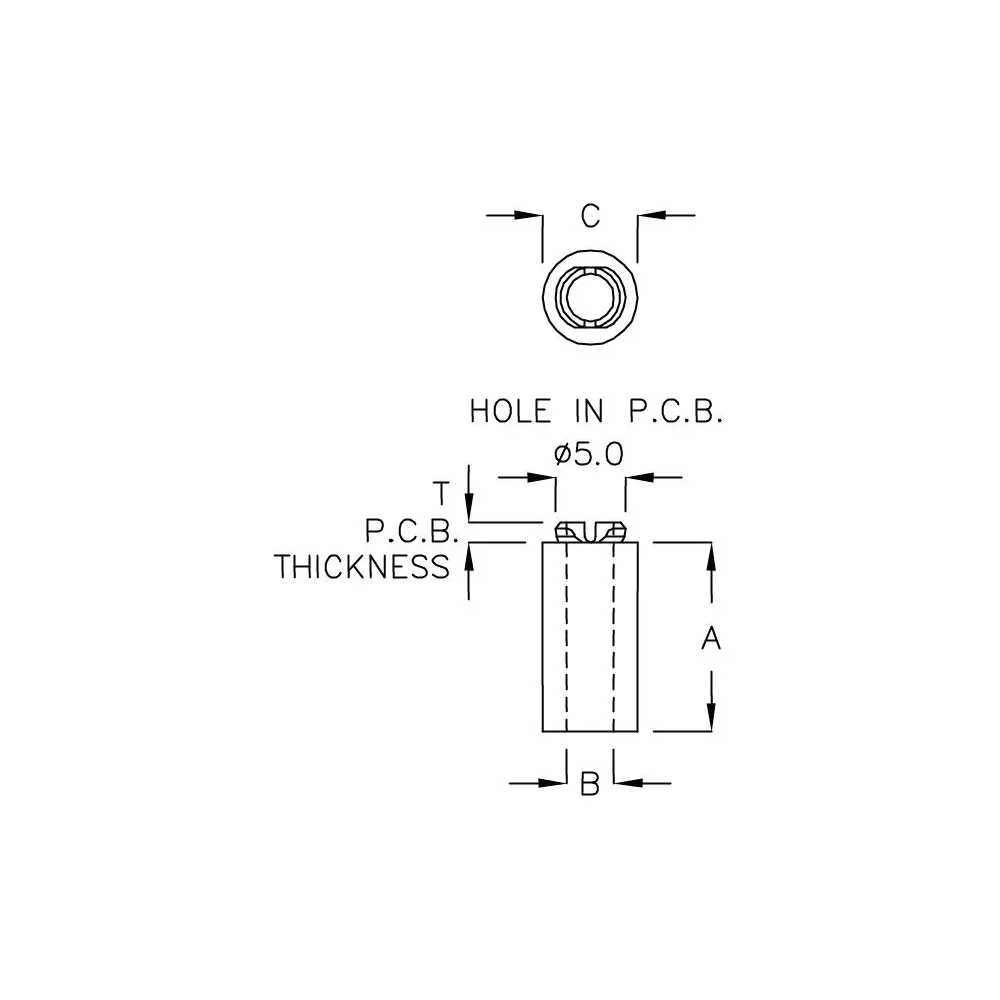 GADF-2M - Round Spacer Support | Gecko Fastener GmbH