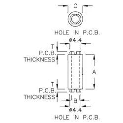 GADHM-14 - Round Spacer Support | Gecko Fastener GmbH