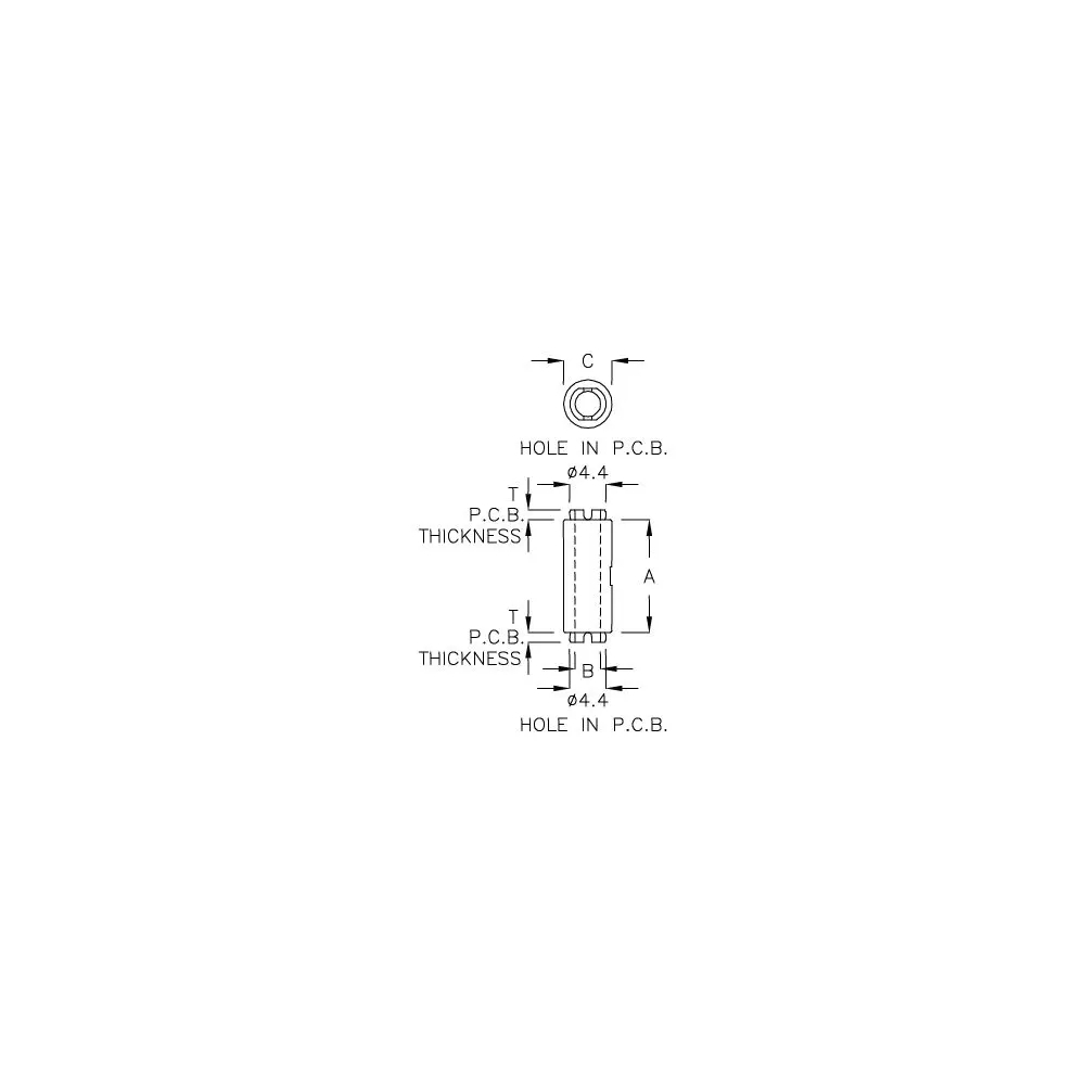 GADHM-14 - Support d'entretoise rond | Gecko Fastener GmbH