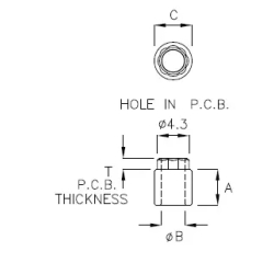 GADQ-05 - Supporto distanziatore rotondo | Gecko Fastener GmbH