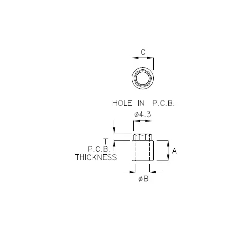 GADQ-05 - Supporto distanziatore rotondo | Gecko Fastener GmbH