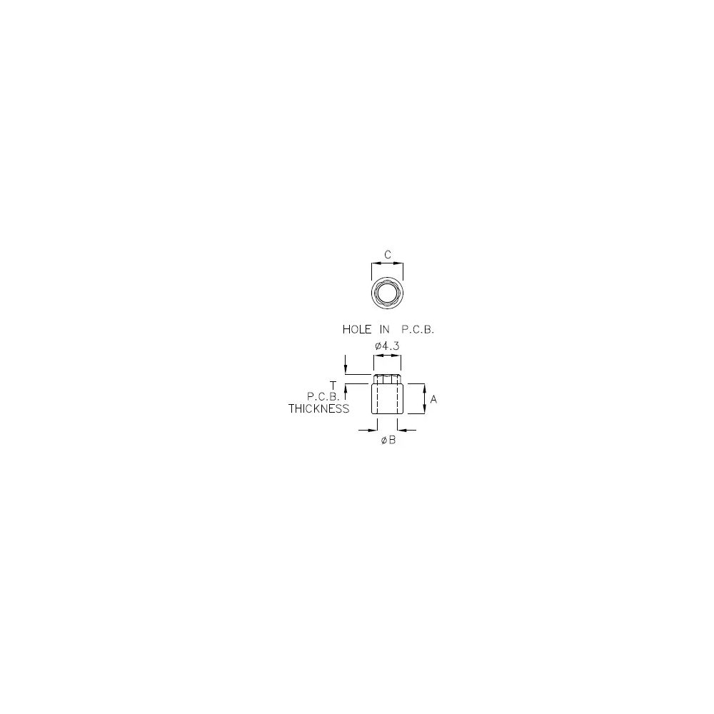 GADQ-05 - Supporto distanziatore rotondo | Gecko Fastener GmbH
