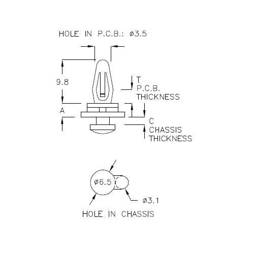 GAF-003 - Entretoise | Gecko Fastener GmbH