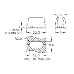 GBAK-20A - Kabelhalter (Wire Mount) | Gecko Fastener GmbH 2