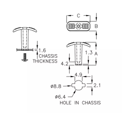 GBJA-30C - Handle | Gecko Fastener GmbH