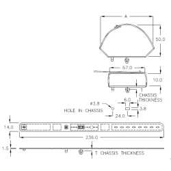 GBSR-235 – Cable holder (Wire Saddle) | Gecko Fastener GmbH 2