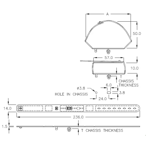 GBSR-235 - Support de câble (Wire Saddle) | Gecko Fastener GmbH