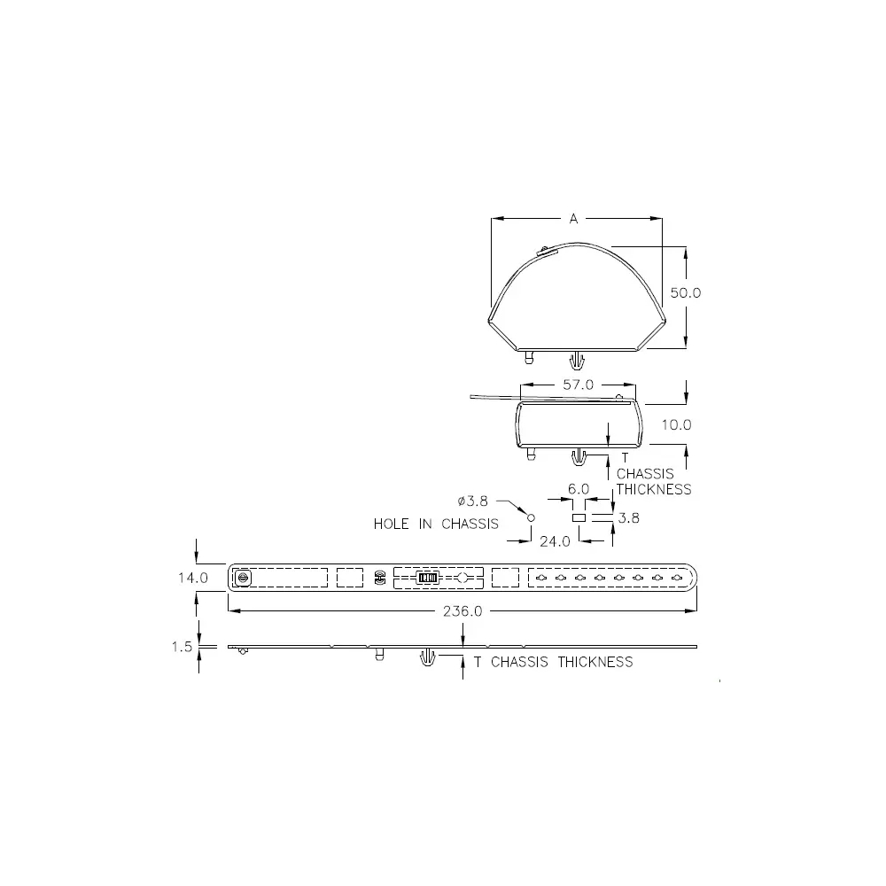 GBSR-235 - Kabelhalter (Wire Saddle) | Gecko Fastener GmbH