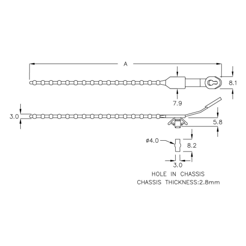 GBST-128 - Attache à sangle | Gecko Fastener GmbH