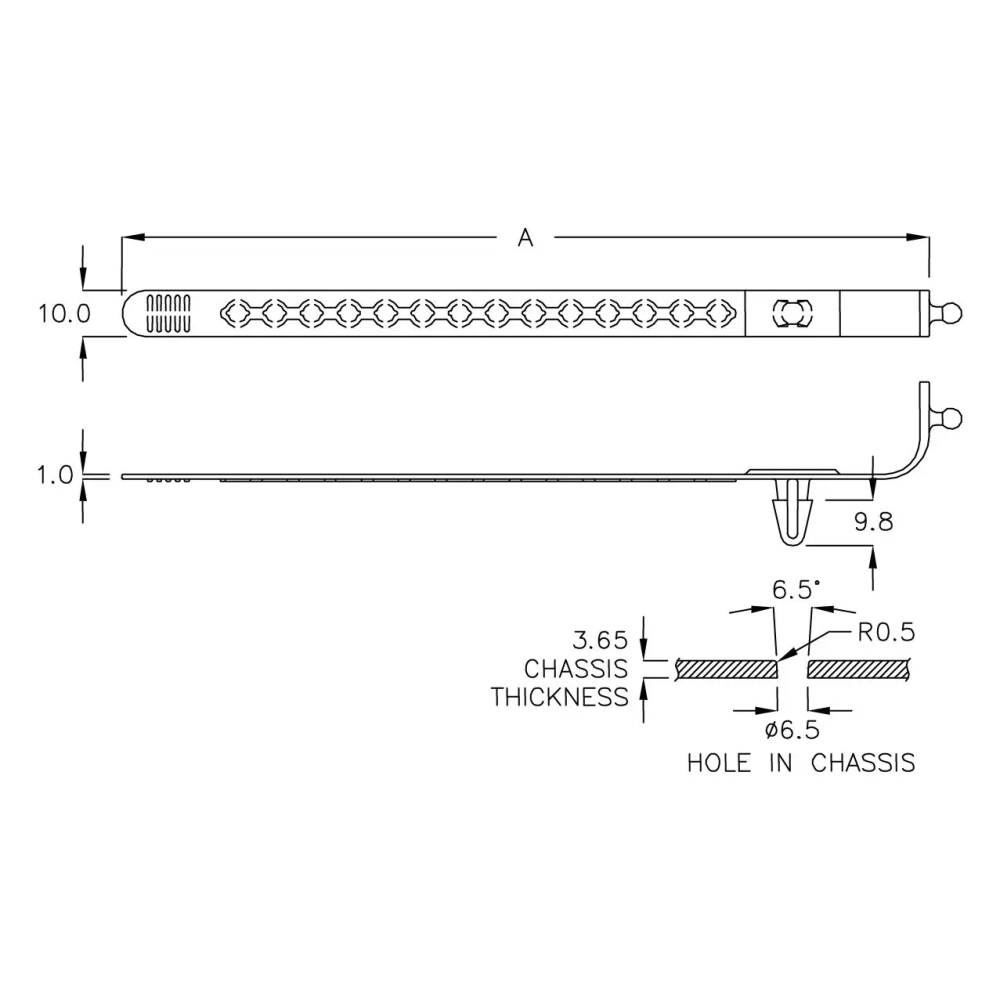 GBST-174A - Attache à sangle | Gecko Fastener GmbH
