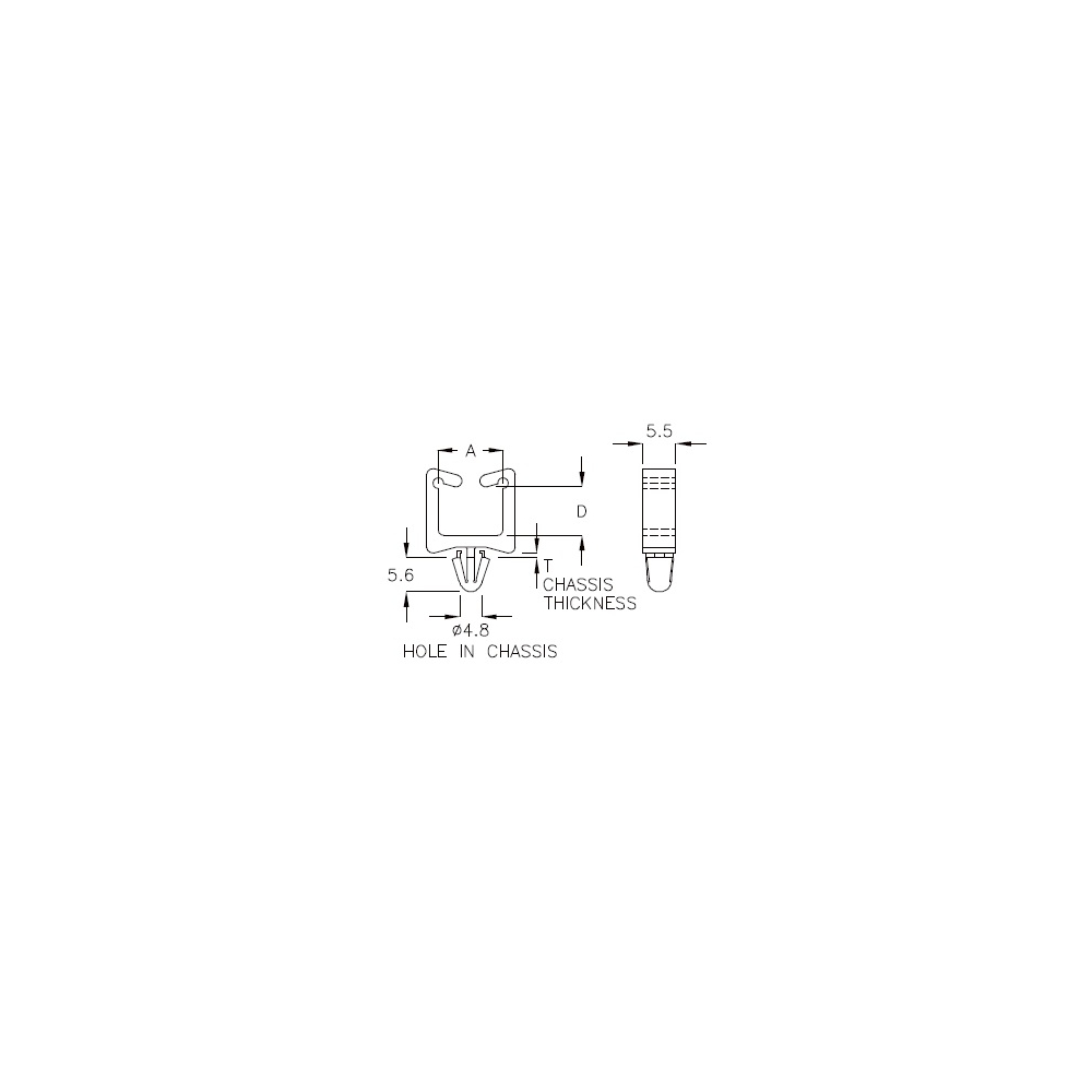 GCAC-10A - Kabelhouder (Wire Saddle) | Gecko Fastener GmbH