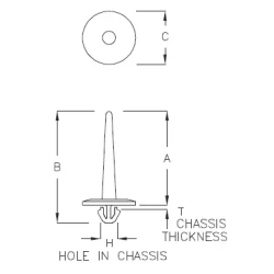 GCBD-25A - Distanziatore a incastro per modulo di retroilluminazione | Gecko Fastener GmbH 2