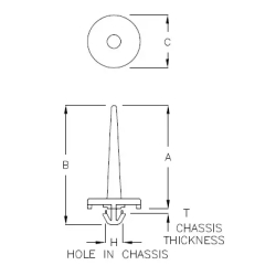 GCBL-42CY - Separador a presión para módulos de retroiluminación | Gecko Fastener GmbH 2
