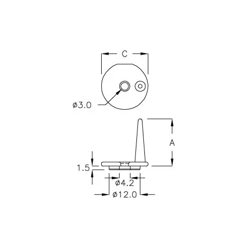GCBPA-18C - Separador a presión para módulos de retroiluminación | Gecko Fastener GmbH