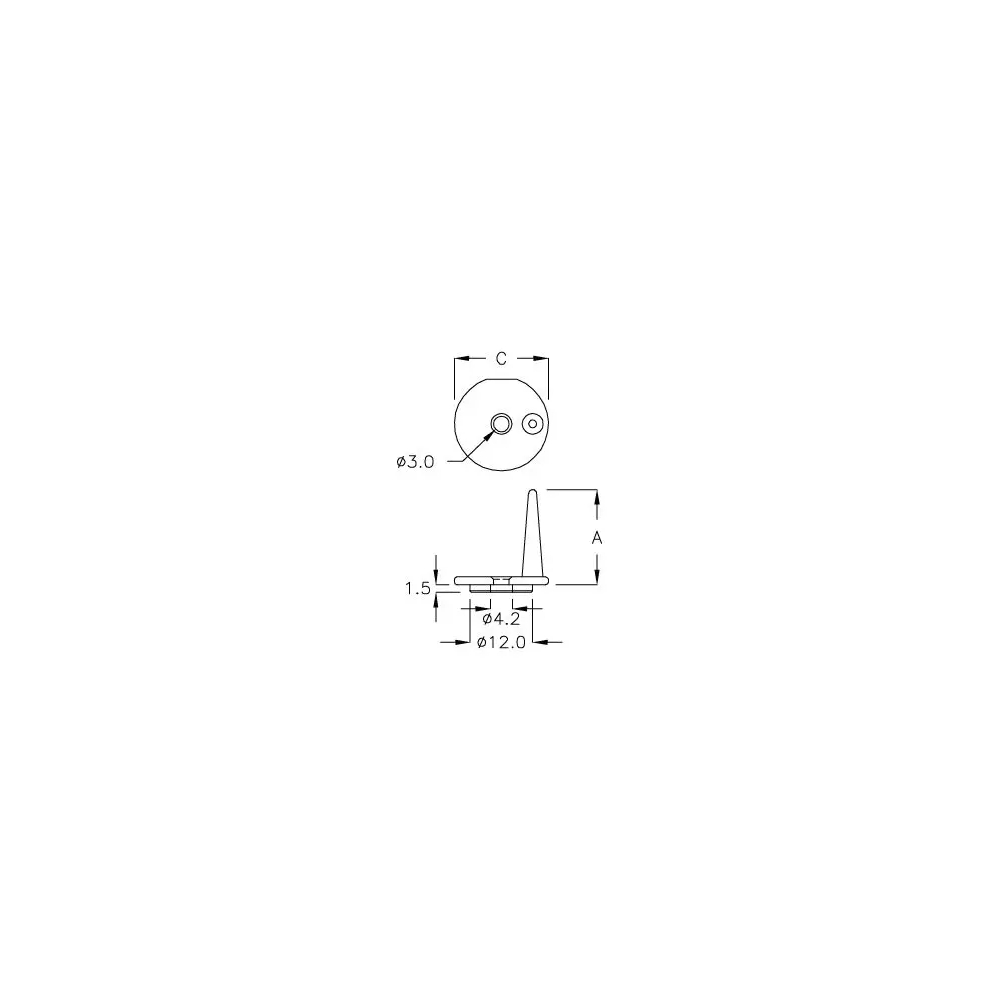 GCBPA-18C - Distanziatore a incastro per modulo di retroilluminazione | Gecko Fastener GmbH